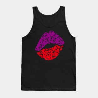 Colorful Lips Tank Top